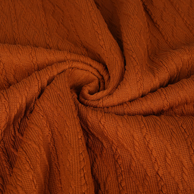 T-skjorte strikket jacquard stoff